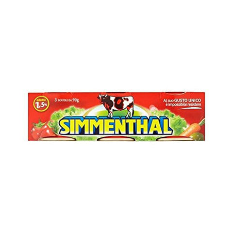Simmen Fleisch In Gelee X3 Packung mit 4 3x90g Original italienisch Feinkost