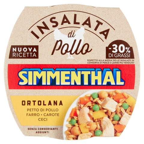 Simmenthal - Piatto Pronto Di Vegetali E Pollo Con Olio Extra Vergine Di Oliva - 160 G italienisch Original Öl