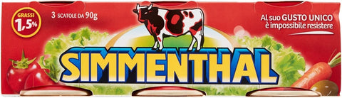 Simmenthal Rindfleisch in Aspik 3x 90g 100% Italienisch Fleisch Aspikfleisch 6x Original italienisch
