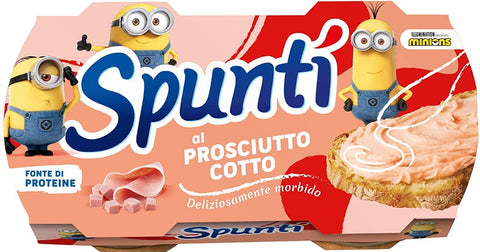 Simmenthal Räucherschinken Simmenthal Spuntì al Prosciutto Cotto streichfähiges Produkt mit gekochtem Schinken Snack (2 x 84g) 8001070420141