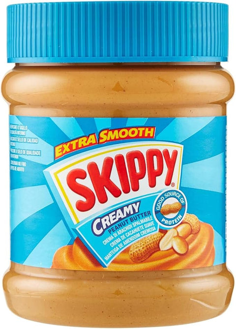 SKIPPY Erdnuss 12x SKIPPY 340g Erdnussbutter "Creamy" | Peanutbutter Ohne Palmöl | Extra Smooth und aus 91% Erdnüssen | ohne Stückchen | Leckere Erdnussbutter mit vollem und cremigen Geschmack 5707196315172