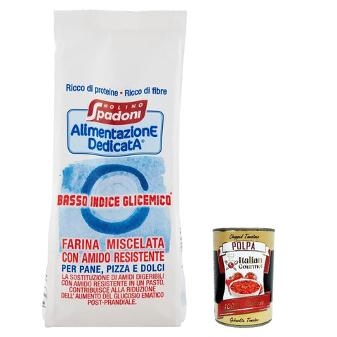 Spadoni Molino Preparato Basso Indice Glicemico, Präparat mit niedrigem glykämischen Index 10x500g Original italienisch Zutat