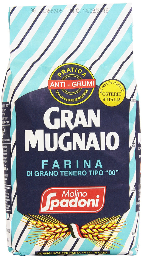 Spadoni Stärke & Bindemittel 6x SPADONI GRAN MUGNAIO FARINA DI GRANO TENERO ANTI GRUMI 1kg SPADONI GRAN MUGNAIO WEICHES WEIZENMehl ANTI-LUMPS 8002213000015