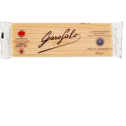 Spaghetti alla Nudeln & Pasta Spaghetti alla Chitarra N. 40-3 Neapolitanische Hartweizengrieß Packung mit Pasta IGP 500 g 10x italienisch Original + kostenlos polpa 400 g 8000139000034