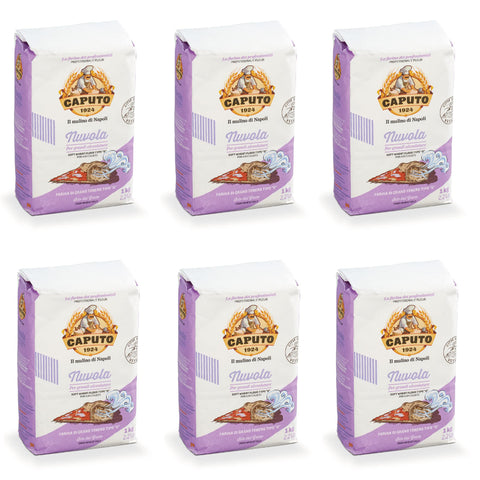 Molino Caputo Farina Nuvola Pizza Napoli Pizzamehl für leichten teig 100% natürliche 6x1kg Original italienisch Zutat