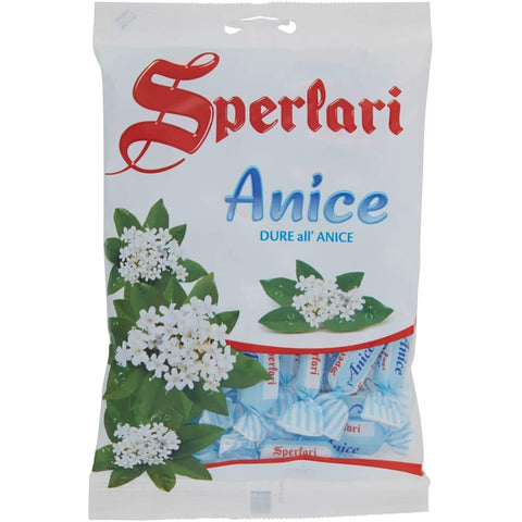 Sperlari Frucht- & Kräuterbonbons Sperlari Anice mit Anis Geschmack italien 200g Beutel 6x Original italienisch 8004190053961