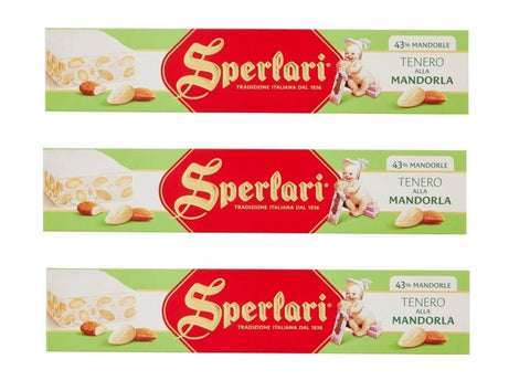 Sperlari Kategorien 3x Sperlari Torrone Tenero alla Mandorla Weicher Mandel nougat 43% Mandel Italienische Tradition 150g 8004190351319
