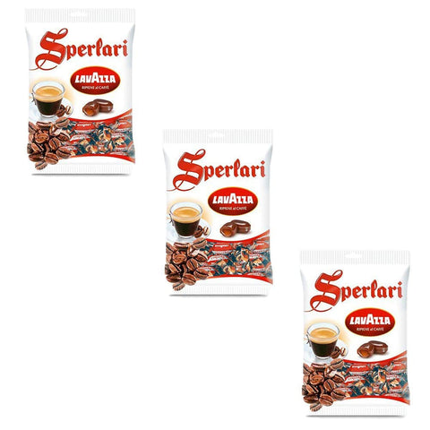 Sperlari Lollies Sperlari Lavazza mit Kaffee gefüllt Geschmack italien 175g Beutel 3x Original italienisch 8004190052827