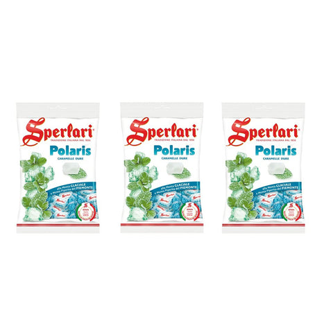 Sperlari S.r.l. Sperlari Polaris Caramelle Dure alla Menta Glaciale Harte Bonbons Gletscherminze 3x 200g italienisch Original