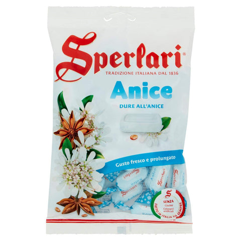 Sperlari Anice mit Anis Geschmack italien Beutel 1x200g Original italienisch Frucht- & Kräuterbonbons