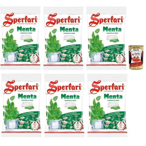 Sperlari Snack Kuchen & Backwaren Sperlari Menta fresca, Caramelle alla menta, Münzbonbons, lollies Süßigkeiten. 6x 500 g Snack Kuchen & Backwaren italienisch Original 8008380103900
