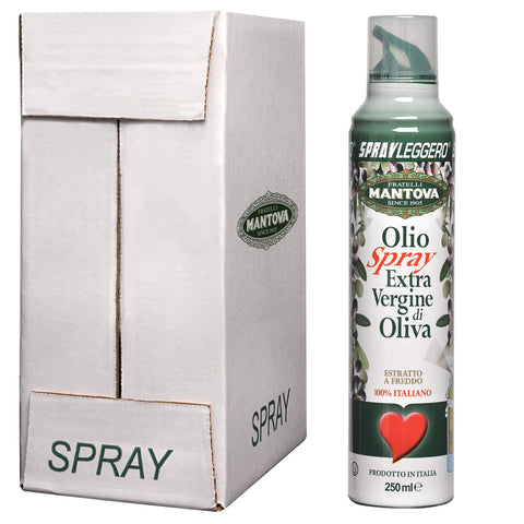 SPRAYLEGGERO 100% Italienisches Natives Olivenöl Extra, Kaltgepresst durch die Praktische Sprühflasche Können 6x250ml Original italienisch Feinkost