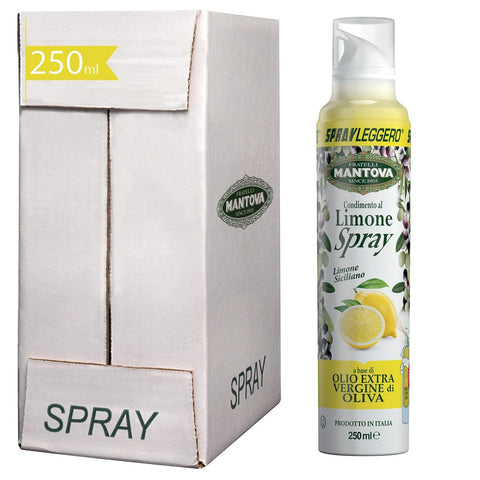 Sprayleggero Öl, Essig & Dressings SPRAYLEGGERO Natives Olivenöl Extra Aromatisiert mit Zitrone 6x250 ml - durch die Praktische Sprühflasche Können Sie bis zu 90 % des Öls Einsparen italienisch 8006830990643