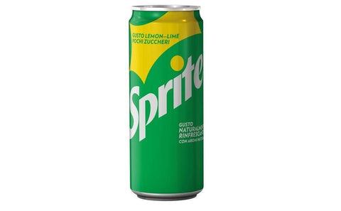 Sprite Limone Lime Zitronengetränk Limette Dosen kohlensäurehaltiges Getränk alkoholfreies Getränk mit wenig Zucker 330 ml 72x italienisch Original Limonade