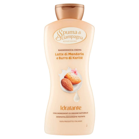 Spuma di Sciampagna Moisturising Shower Cream with Almond Milk and Karite Butter 6x 650ml italienisch Original