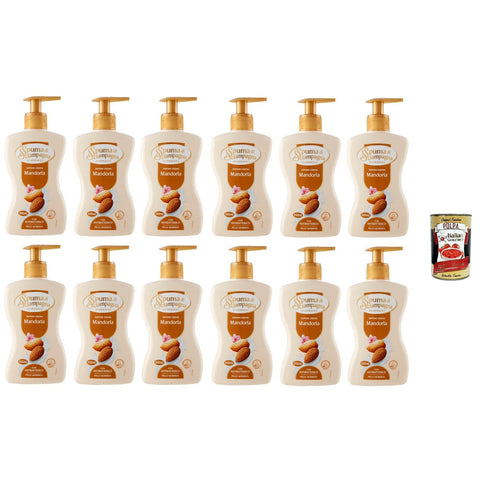 Spuma di Sciampagna Sapone Crema Mandorla Schaum Mandel Cremeseife 12x 300 ml Handseifen italienisch Original