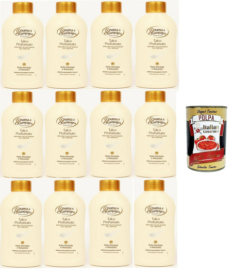 Spuma di Sciampagna Talco Profumato in barattolo Talkumpuder parfümiert 12x200 gr italienisch Original