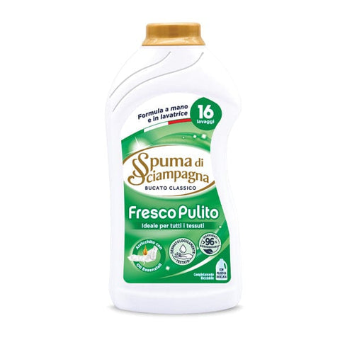 Spuma di Sciampagna Waschmittel Spuma di Sciampagna Detergente Liquido Bucato Classico Fresco Pulito Klassische frische saubere Wäsche 800ml 8007750061000