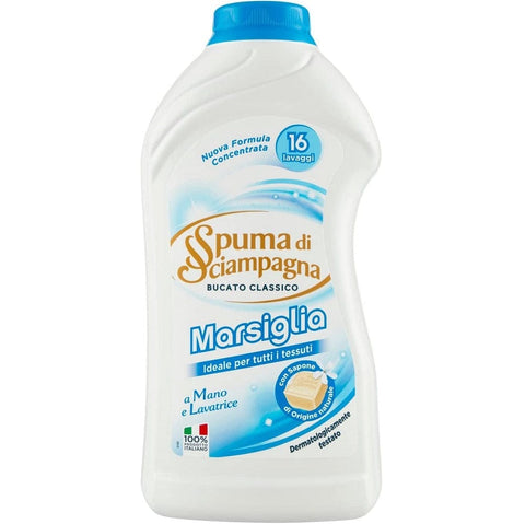 Spuma di Sciampagna Waschmittel Spuma di Sciampagna Detergente Liquido Marsiglia Marseille Flüssigwaschmittel 800 ml - Ruiniertes Etikett 8007750086508