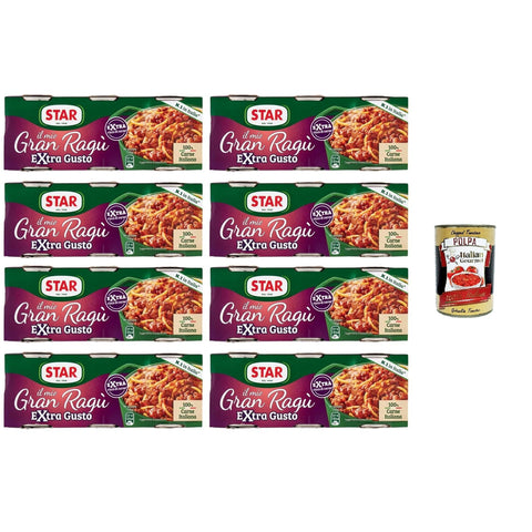 Star il mio Gran Ragù Extra Gusto mit 100% italienischem Fleisch, Packung mit 8x300g Original italienisch Feinkost