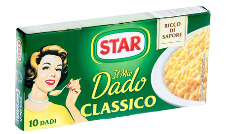 Star Dado Classico Suppenwürfel Brühe klassisch reich an Geschmack 10pz 100% Italienische Brühe 24x Original italienisch Zutat