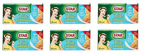 Star Brühe & Fond 6x Star classico dado brodo Suppenwürfel Brühe klassisch - 30% Salz 10 pz 8000050009406