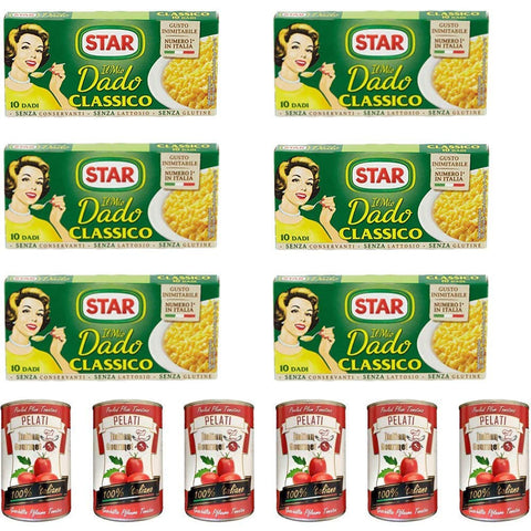Star classico dado brodo Suppenwürfel Brühe klassisch reich an Geschmack 10 pz 6x italienisch Original
