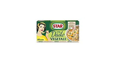 Star Brühe & Fond 6x Star veggie dado brodo Vegetarisch Suppenwürfel Brühe reich an Geschmack 10 pz 8000050018002