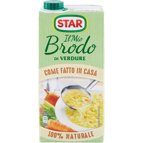 Star Brühe & Fond Star brodo Vegetarisch Brühe Flüssigkeit reich an Geschmack Fertiggerichte 1 Lt 3x italienisch Original 8000050022436