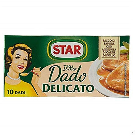 Star Delicato dado brodo Suppenwürfel Brühe sanft reich an Geschmack 10 pz 1 Stk Original italienisch Zutat