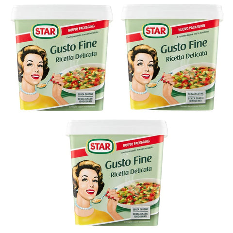 Star Brühe & Fond Star Gusto Fine Ricetta Delicata Lebensmittelzubereitung für Brühe 1000 g Packung Etwa 50 Liter Brühe werden erhalten italienisch Original 8000050031407