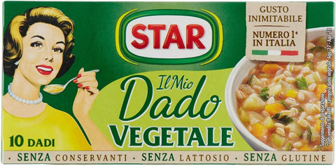 Star Brühe & Fond Star veggie dado brodo Vegetarisch Suppenwürfel Brühe reich an Geschmack 10 pz