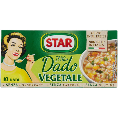 Star veggie dado brodo Vegetarisch Suppenwürfel Brühe reich an Geschmack 10 pz italienisch Original