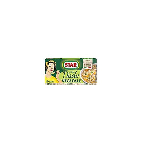 Star Brühe & Fond Star veggie dado brodo Vegetarisch Suppenwürfel Brühe reich an Geschmack 10 pz 6x Original italienisch 8000050018002