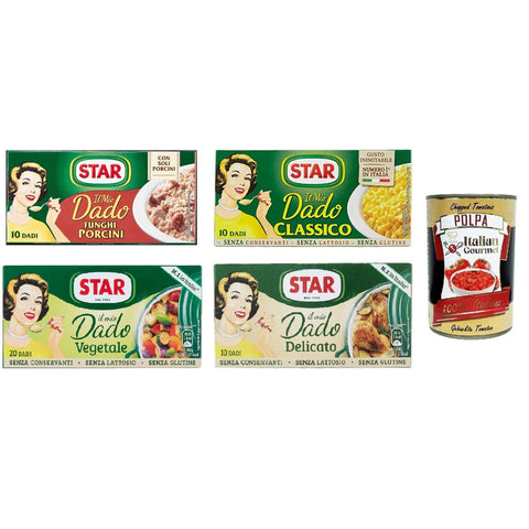 Star Testpaket dado brodo Steinpilze Suppenwürfel Brühe 4x 10 pz Brühe & Fond italienisch Original
