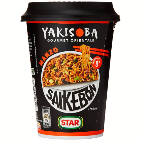 Star Fleisch, Geflügel & Wild Star saikebon yakisoba Gourmet orientalisch mit Rindfleisch 93 gr Original italienisch 8000050021644