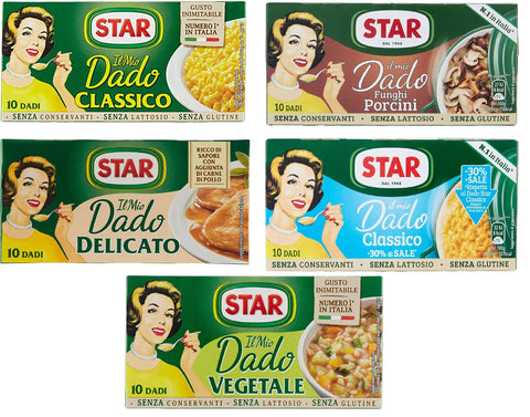 Star Gemüsebrühe Star Dado Brodo Suppenwürfel für Brühe (5 x 10 Stück)