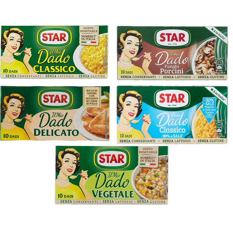 Star Dado Brodo Suppenwürfel für Brühe 5x10 Stück Original italienisch Feinkost