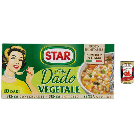 Star il Mio Dado Vegetale mit 9 Gemüsesorten, ohne Konservierungsstoffe, laktosefrei und glutenfre italienisch Original