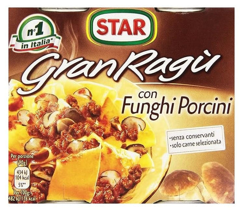 Star Gurken Star - Granragu mit Porcini - 4 Packungen à 180 g [8 Gläser, 16 Portionen] 8000050506707