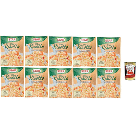 Star Il Reisgerichte Star Il Mio Risotto Gamberetti Reis mit Garnelen italienisch Fertiggerichte 10x175 g italienisch Original + kostenlos polpa 400 g 8032804040014