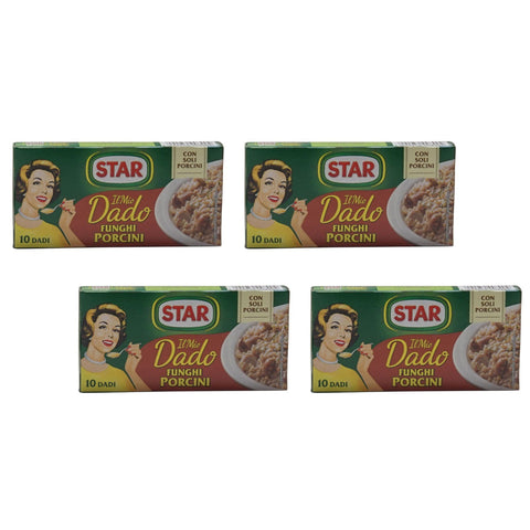Star Ai Funghi Porcini 10 Stockwürfel, 100 g, 4 Stück Original italienisch