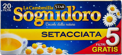 Star Kräutertee STAR Camomilla Setacciata Entspannendes Getränk Kamille 20 Beutel + 5 frei 8000050449301