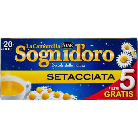 Star Kräutertee Star Camomilla Setacciata Entspannendes Getränk Kamille 20 Beutel Original italienisch inkl. 5 frei 8000050449301