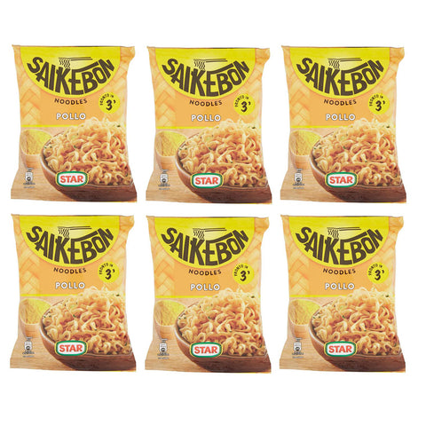 Star Saikebon Noodles Bag Pollo Japanisches Gericht Bestehend aus Nudeln Huhn und Gemüse Beutel 6x 79g italienisch Original