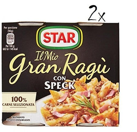 Star Pastasaucen 2x Il mio Gran ragu Star speck tomatensauce 2x 180g sauce mit speck Tomatensuppe 8000050017470