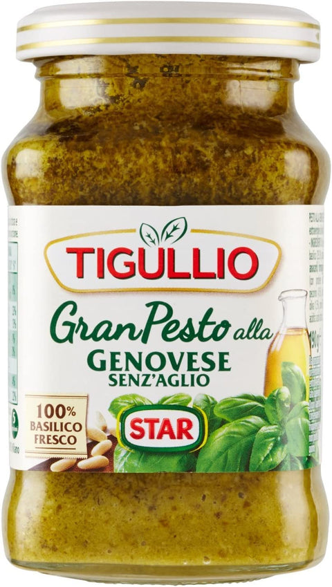 Star Tigullio GranPesto Pesto alla Genovese senz'aglio mit Basilikum ohne Knoblauch 190 g italienisch Original