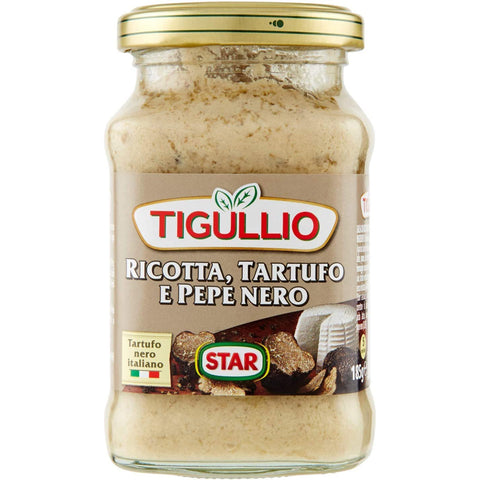 Star Tigullio GranPesto Ricotta Tartufo Pepe Nero Trüffel und schwarzer Pfeffer Sauce Soße 12x 190g Original italienisch