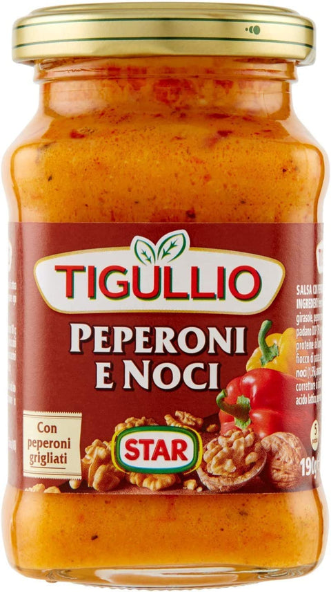 Star Pesto 3x Star Tigullio GranPesto Pesto Peperoni e Noci Peperoni und Walnüsse 190g Sauce Kochsaucen