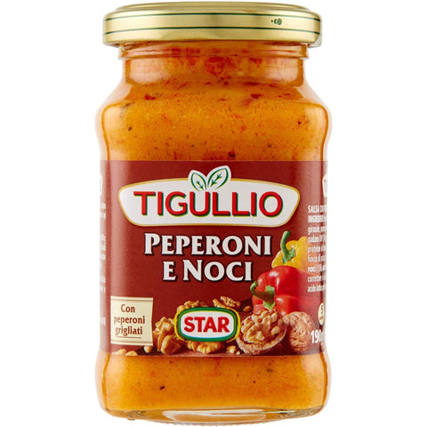 Star Tigullio GranPesto Pesto Peperoni e Noci Peperoni und Walnüsse Sauce Kochsaucen 3x190g Original italienisch